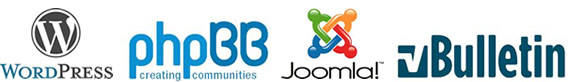 Wordpress, Joomla, vBulliten PHPbb supported webhost